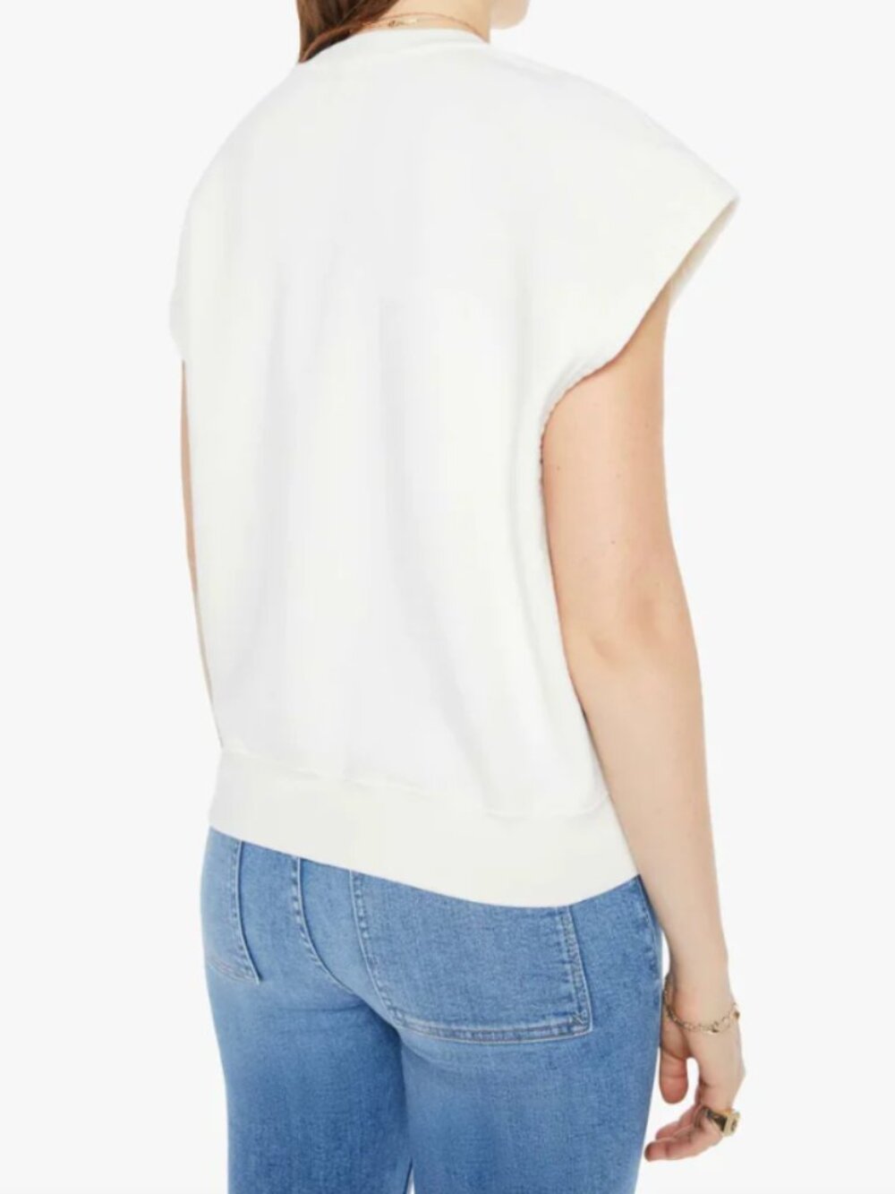 MOTHER The Drop Square Short Sleeve Over Mother Rainbow Sweatshirt M ($150) - Picture 4 of 12